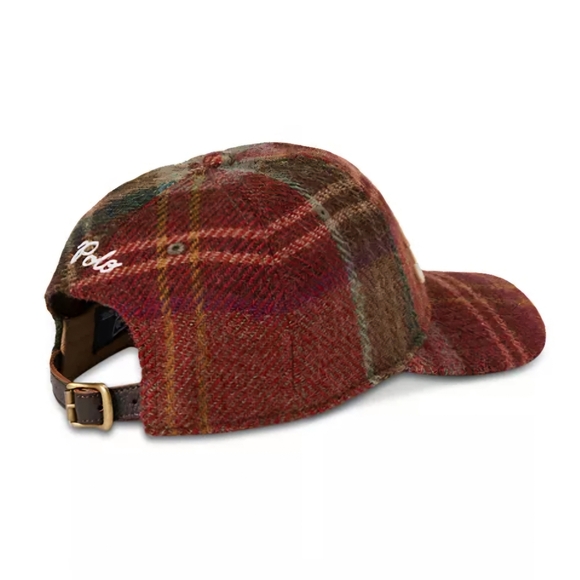 Polo by Ralph Lauren Multicolor Plaid Wool Cap - Picture 2 of 6